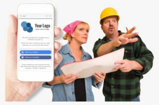 automated online review management system for contractors