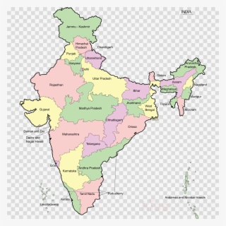 India Map In Png Clipart States Of India Map