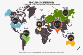 Christianity Map Infographic Micm