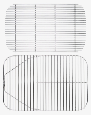 Stainless Steel Hinged Cooking Grid & Charcoal Grate