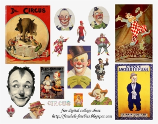 Vintage Clowns Printable Vintage Clown, Vintage Paper,
