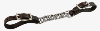 Curb Chain With Leather Ends