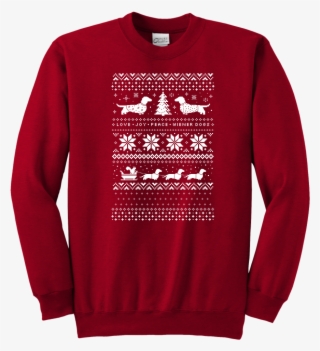 Dachshunds Christmas Sweater Pattern T-shirt