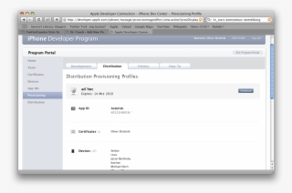 Checking A Profile On Dev Program Portal