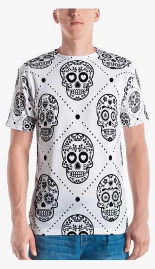 Dia De Los Muertos Skull Pattern T-shirt