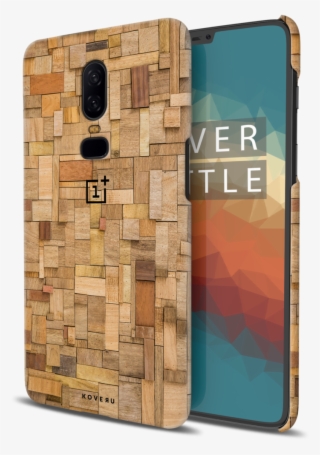 Square Wood Texture Back Cover Case For Oneplus