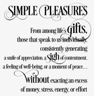 “simple Pleasures” Wall Art