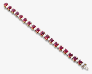 Burma Ruby And Diamond Bracelet,