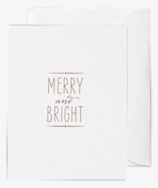 Merry & Bright A2 Letterpress Cards