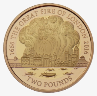Pre-owned 2016 Uk Great Fire Of London £2 Proof Gold