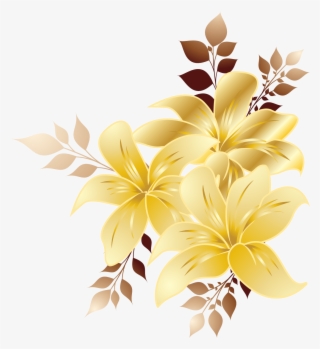 Blue Flower Corner Border Png