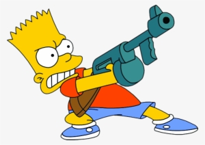 Share This Image - Simpsons Bart With A Gun