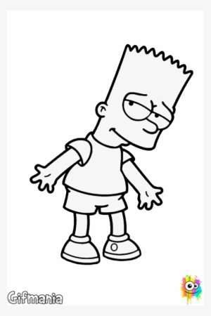 Dibujo De Bart Simpson - Cartoon Character Drawings Easier