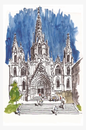 Catedral De Barcelona Travel Sketchbook, Travel Log, - Catedral De Barcelona Png