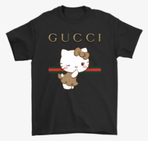 Gucci Stripe Hello Kitty Stay Stylish Shirts Gildan - Gucci Hello Kitty Shirt