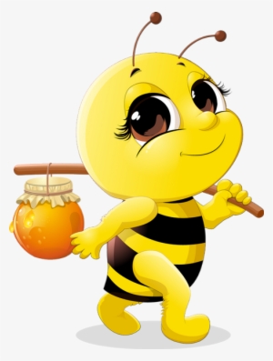 Abeille Dessin Tube Funny Bee Clipart Abeja Png Png - Cute Honey Bee Cartoon
