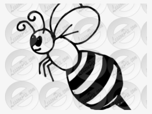 Bee Clipart Outline - Bee