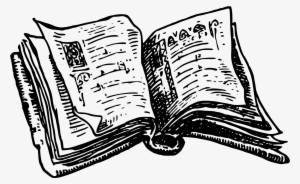 28 Collection Of Books Drawing Png - Black And White Open Book Clip Art