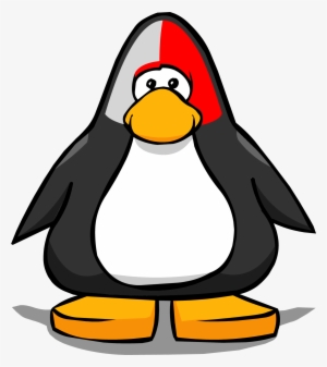 Red Face Paint From A Player Card - Club Penguin Penguin Face