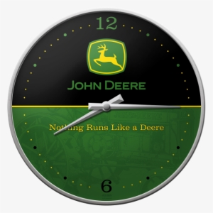 Nostalgic Art Wall Clock John Deere Logo - Deere & Company Logo