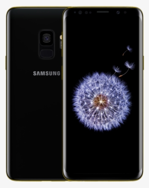 24k Gold Plated Samsung Galaxy S9 Dual Sim, Black - Fond Écran