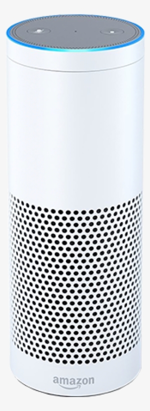 Amazon Echo In White - Amazon Alexa White Png