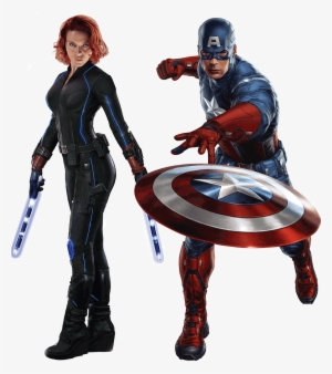 Black Widow Captain America - Captain America Png Hd