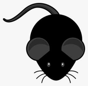 Miss Kate Cuttables - Black Mouse Clipart