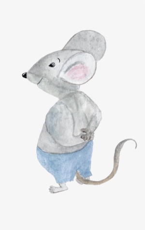 Mouse, Tubes, Png - Watercolor Painting