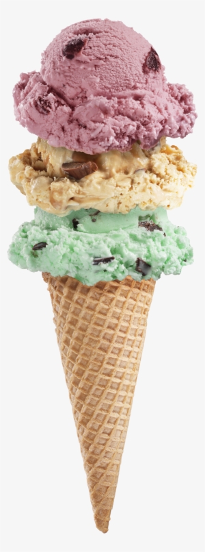 Ice Cream Scoop With Ice Cream Png Download - Ice Cream Cone Png