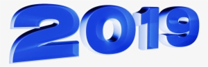 2019 New Year Text Png Image - 2018 En 3d Png