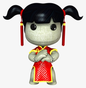 Chinese New Year Girl Costume - Little Big Planet Sackgirl