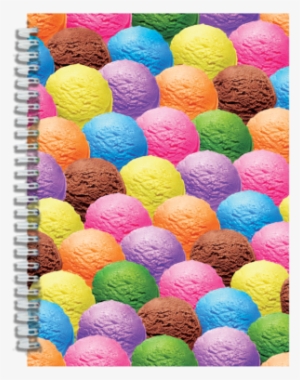 Picture Of Scoops 3d Journal - Iscream 'scoops' 3d Spiral-bound Journal