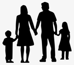 Boy Child Dad Daughter Family Father Femal - Family Holding Hands Clipart