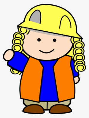 Construction Worker Heavy Machinery Child Bulldozer - Construction Girls Clipart
