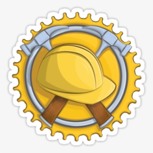 Construction Badge Sticker By Anmgoug On Redbubble - Federal Bbs Sprocket