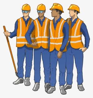 Construction Workers Png - Blue Collar Workers Cartoon