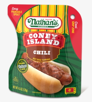 Coney Island Chili Hot Dog Topping - Nathan's Chili Sauce