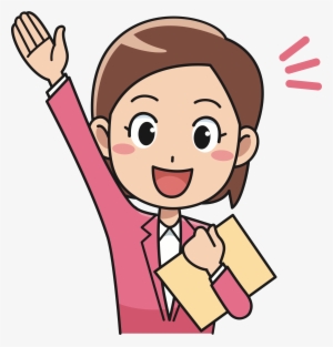 Clipart Enthused Female Office Big Image Png - Office Worker Clipart