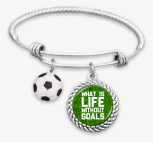 What Is Life Without Goals Soccer Charm Bracelet - Nice School Bus Bracelet