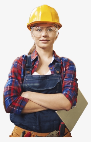 Corporate Health Group - Lady Construction Worker Png