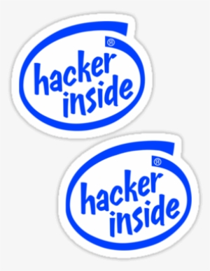 Hacker Inside ×2 Sticker - Sticker Hacker Inside