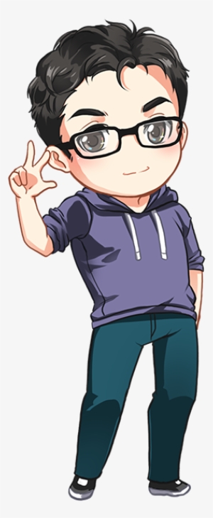 Jord - Chibi Anime Boy Glasses Transparent PNG - 321x671 - Free Download on  NicePNG