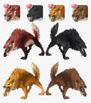 Recolored Wolves To Match The Wolf Pelts - Flight Rising Fake Icon