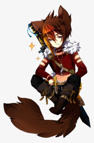 Werewolf Anime Boy Anime Boy Wolf Ears And Tail Transparent Png 500x733 Free Download On Nicepng