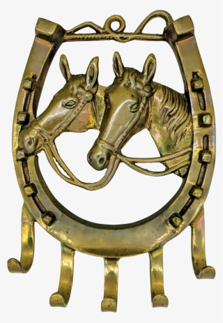 Vintage Brass Horse And Horseshoe Wall Hook On Chairish