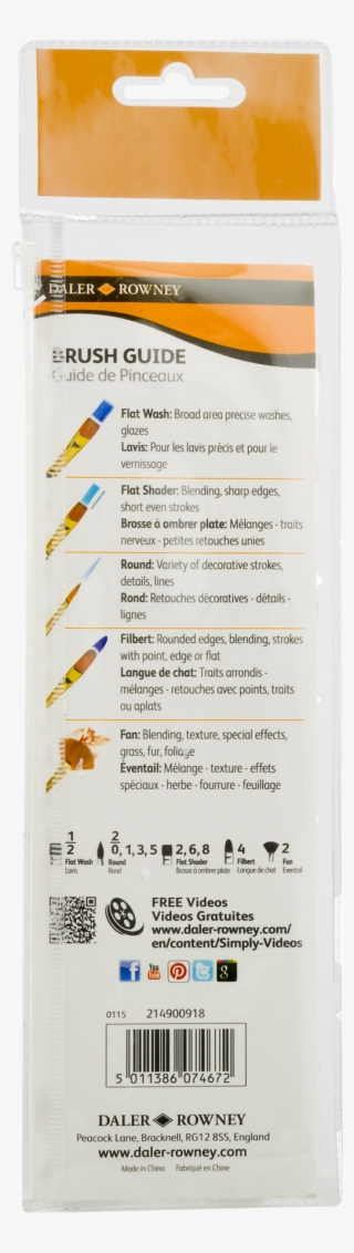 Rowney Simply Acrylic Tole & Decorative Gold Taklon