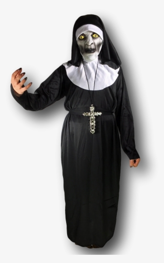 Scary Horror Conjuring Nun Costume, Ladies, Uk Size