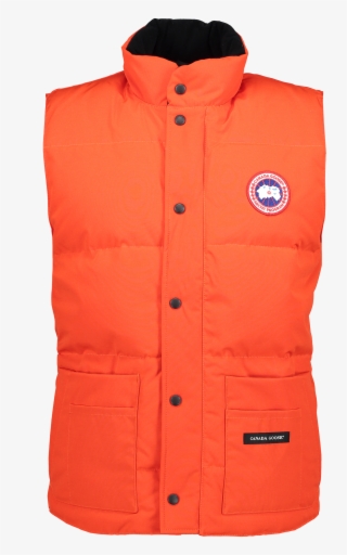 Men's Freestyle Crew Vest In Monarch Orange