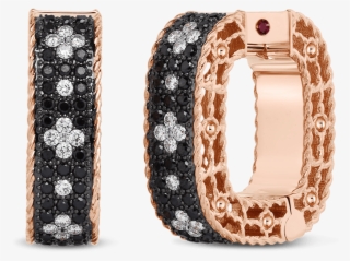 Venetian Princesshoop Earrings With Black And White